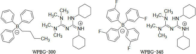 Structural formulas of WPBG-300 and WPBG-345