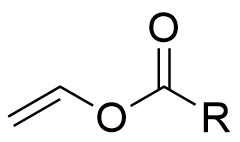 structural formula of Vinyl ester
